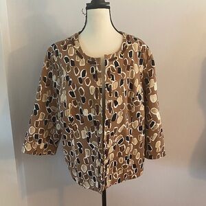 Saint tropes west size 1XL open front jacket